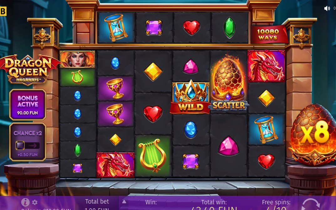 Scatter symbols trigger this Free Spins view